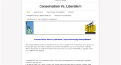 Desktop Screenshot of conservatismvsliberalism.net